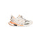 Sneaker Track blanche et orange