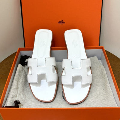 Hermes - Claquettes Blanc
