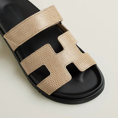 Hermes - Sandales Chypre Beige Argile